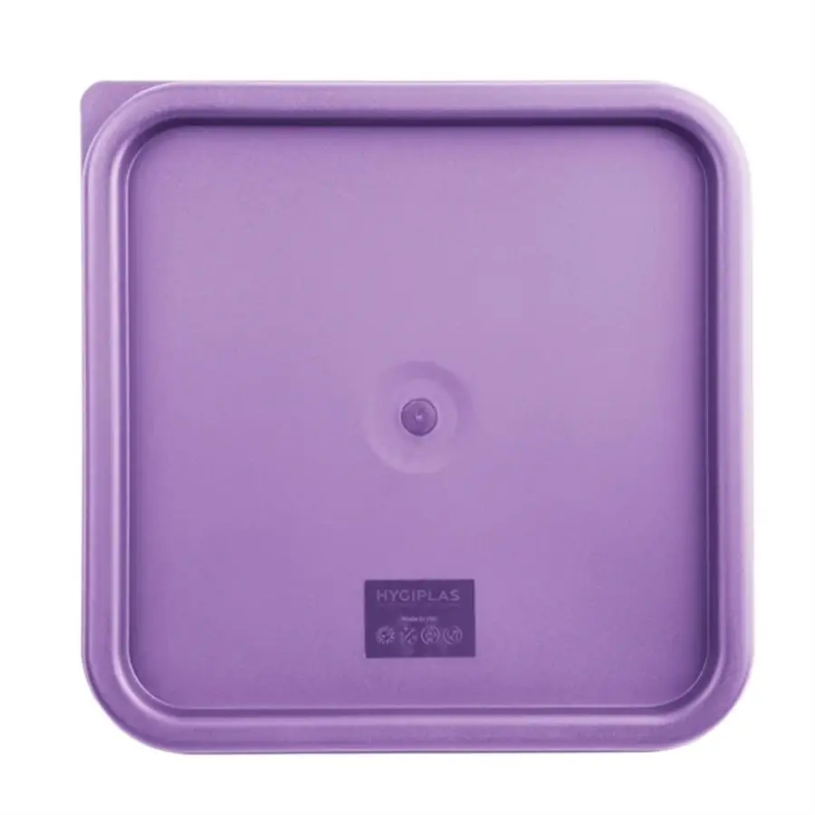 Hygiplas | square lid for food containers | purple