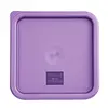 Hygiplas couvercle de boîte de conservation alimentaire carrée | Moyen | Violet