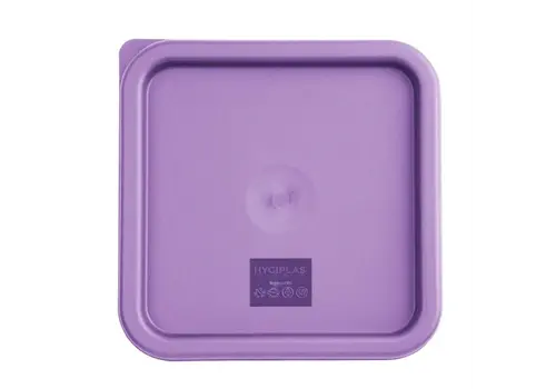  Hygiplas square food container lid | Medium | Purple 