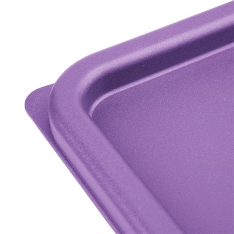 couvercle de boîte de conservation alimentaire carrée | Moyen | Violet