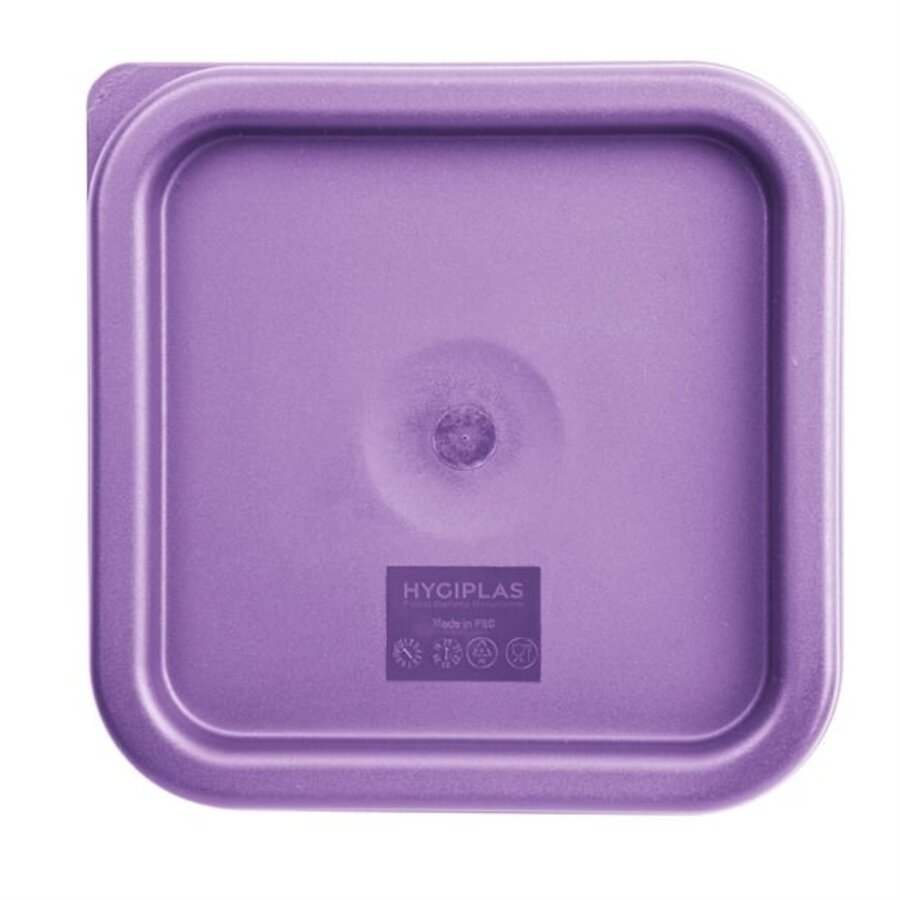 Hygiplas | square lid for food containers | Small | Purple