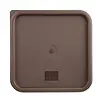 Hygiplas square lid for food containers | Large | Brown