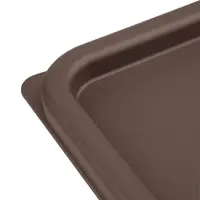 couvercle carré pour boîtes de conservation des aliments | Grand | Brun