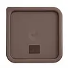 Hygiplas square lid for food containers | Medium | Brown