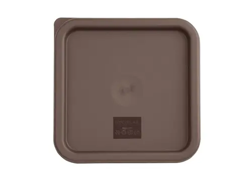  Hygiplas Square Lid for Food Storage Boxes | Medium | Brown 