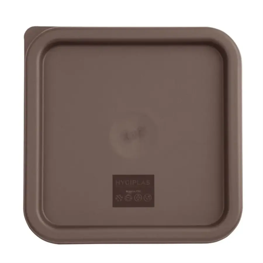 Square Lid for Food Storage Boxes | Medium | Brown