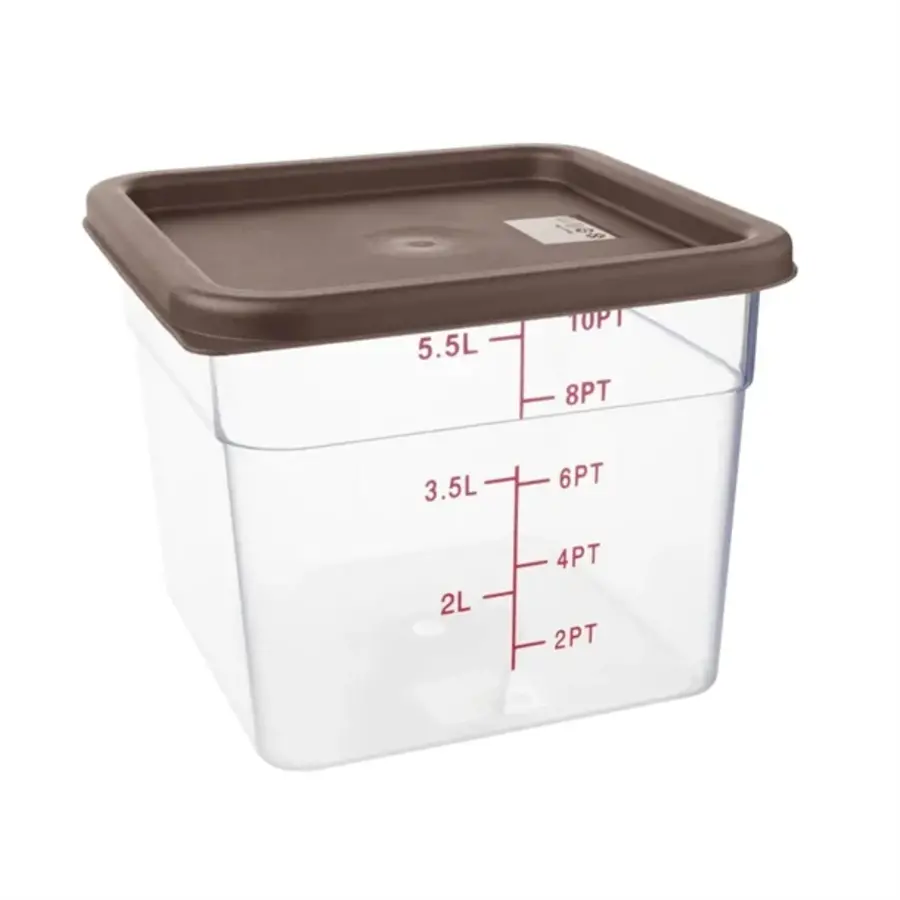Square Lid for Food Storage Boxes | Medium | Brown