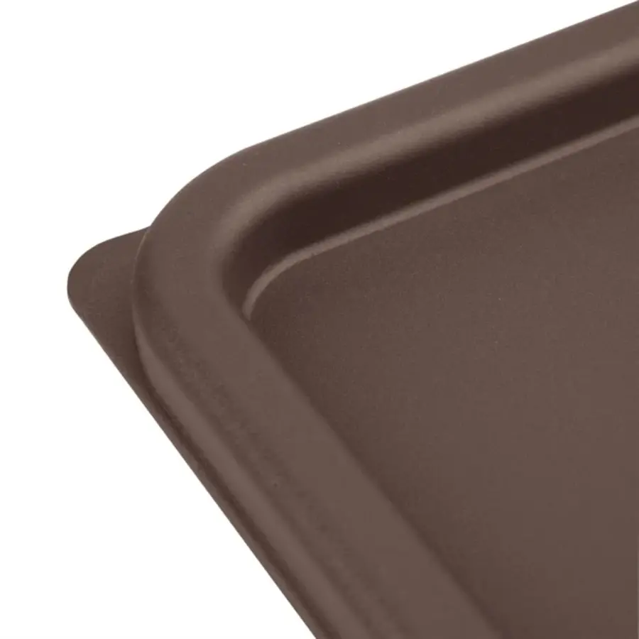 Hygiplas | square lid for food containers | Medium | Brown