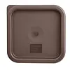Hygiplas square lid for food containers | Small | Brown