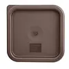 Hygiplas Square Lid for Food Storage Boxes | Small | Brown