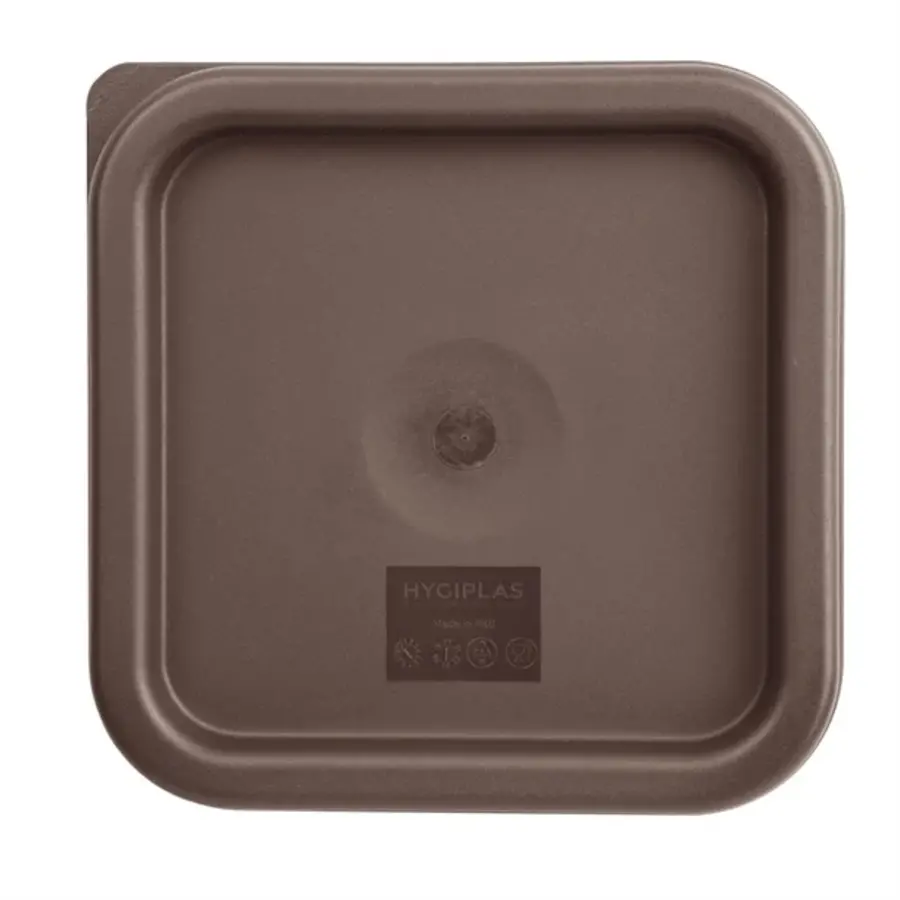 square lid for food containers | Small | Brown