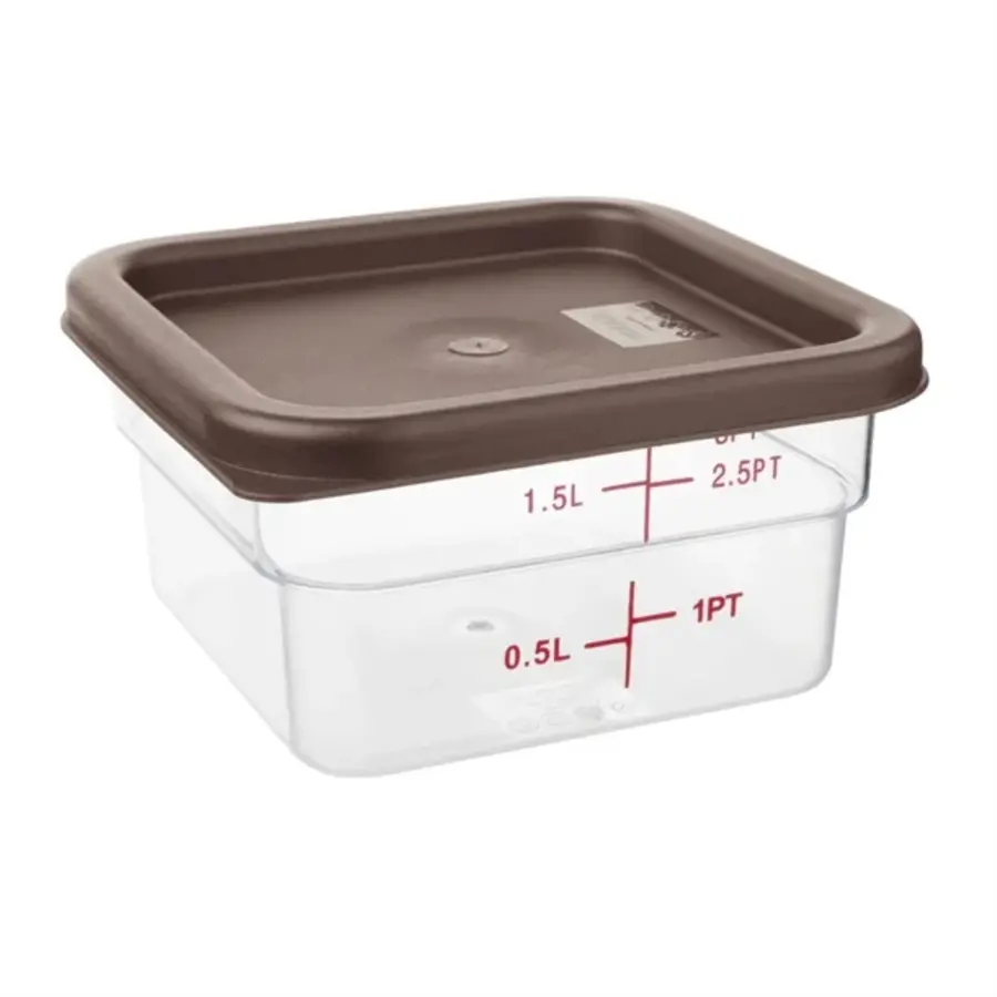 square lid for food containers | Small | Brown