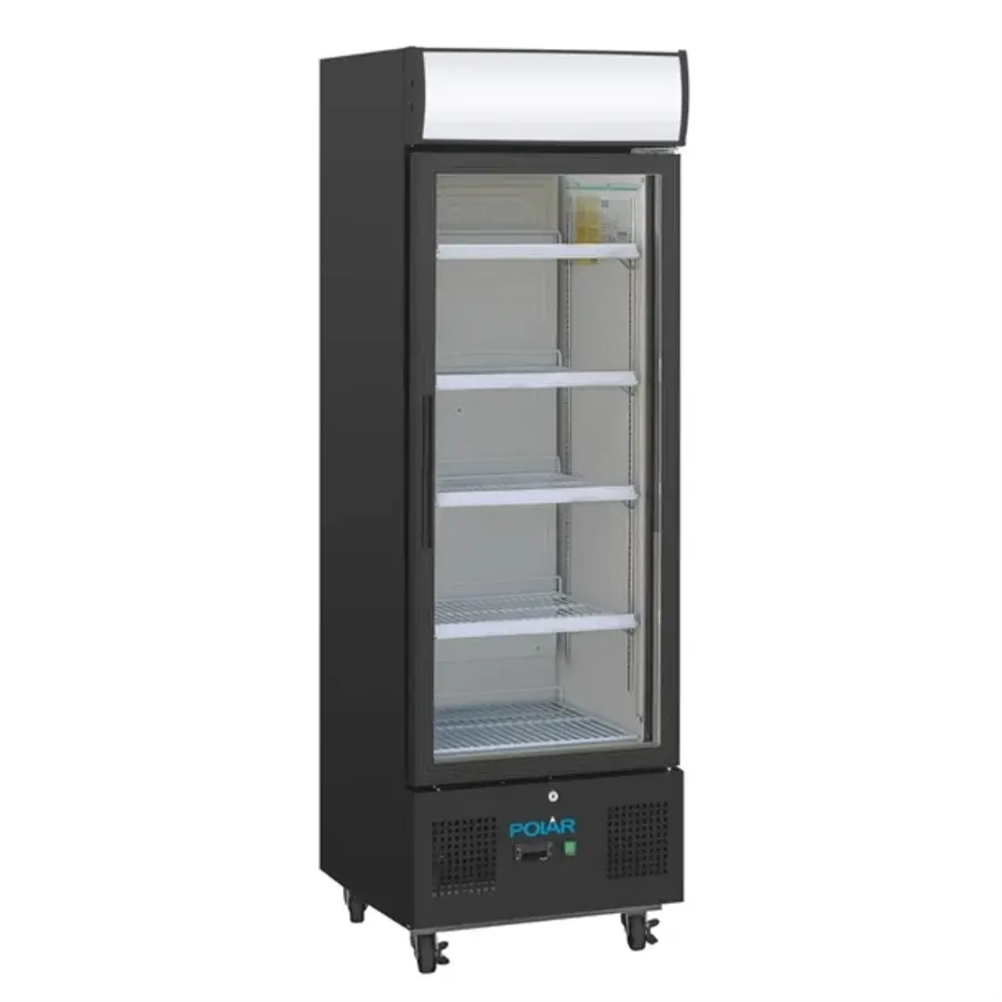 Polar G-Series | Rechtopstaande Display Koeling | 218Ltr | Zwart |169,2 x 53 x 57,5cm