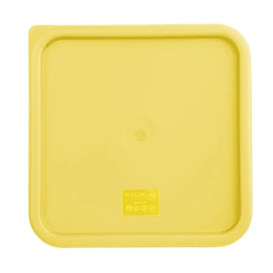 Hygiplas | square lid for food containers | Large | Yellow