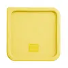 Hygiplas square lid for food containers | Medium | Yellow