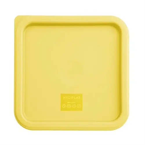  Hygiplas square lid for food containers | Medium | Yellow 
