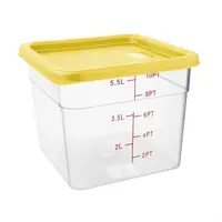 Square Lid for Food Storage Boxes | Medium | Yellow
