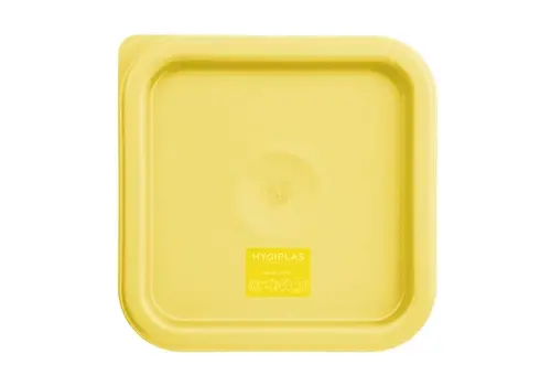  Hygiplas square lid for food containers | Small | Yellow 