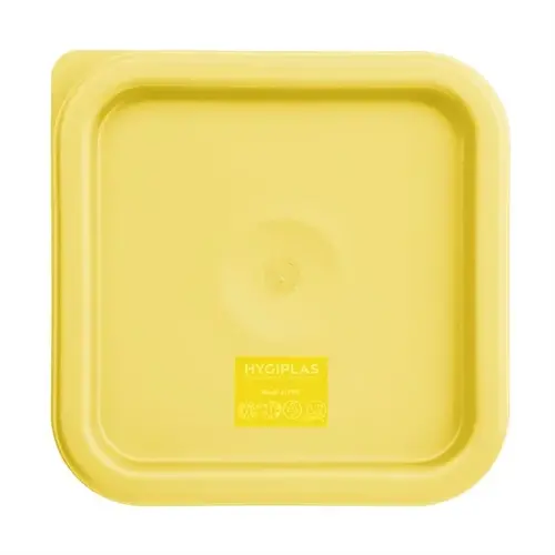 Hygiplas square lid for food containers | Small | Yellow 