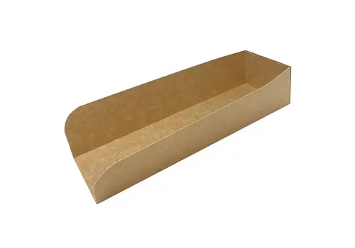  HorecaTraders Fiesta recycelbarer Hotdog-Behälter groß | 50x75 mm | (500 Stück) 