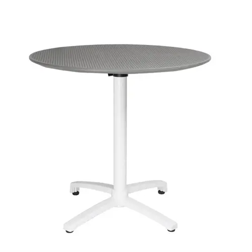  Bolero Table pliante en propylène | 800 mm | Gris foncé 