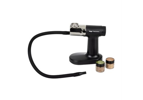  HorecaTraders pistolet à fumer alimentaire pro | Acier | 9(h) x 17(l) x 16(p)cm 