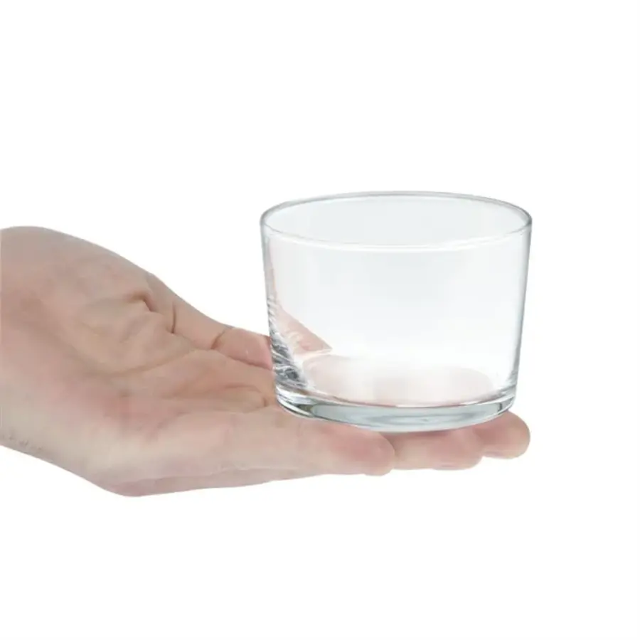 Tubo-Becher 220 ml | Glas | 12 Stück | 6,1 (H) x 8,3 (Ø) cm