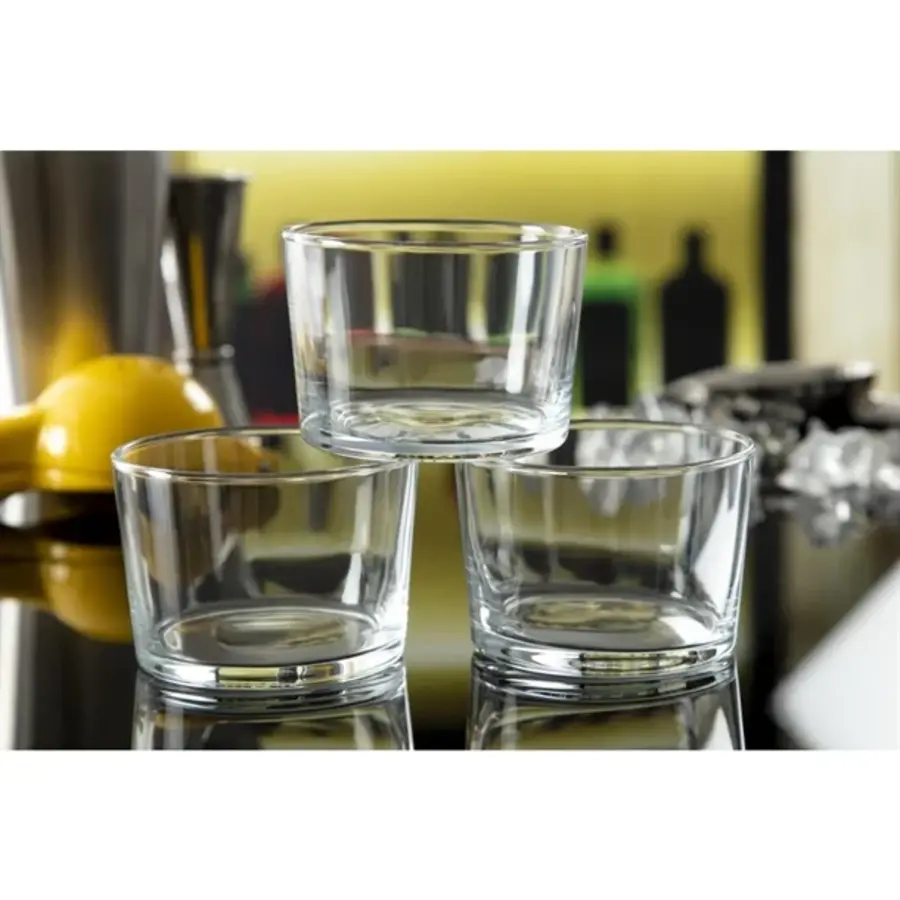 Tubo-Becher 220 ml | Glas | 12 Stück | 6,1 (H) x 8,3 (Ø) cm