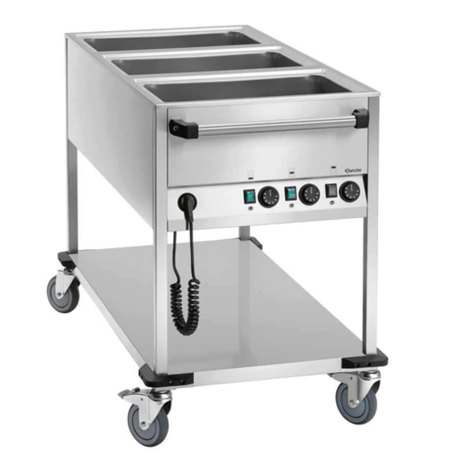 Chariot de transport de nourriture WB3110 | b60x p113,5x h37cm