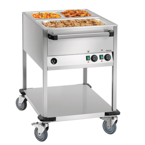  Bartscher Chariot de transport de nourriture WB2110 | 2 x GN 1/1 | b60x p73x h37cm 
