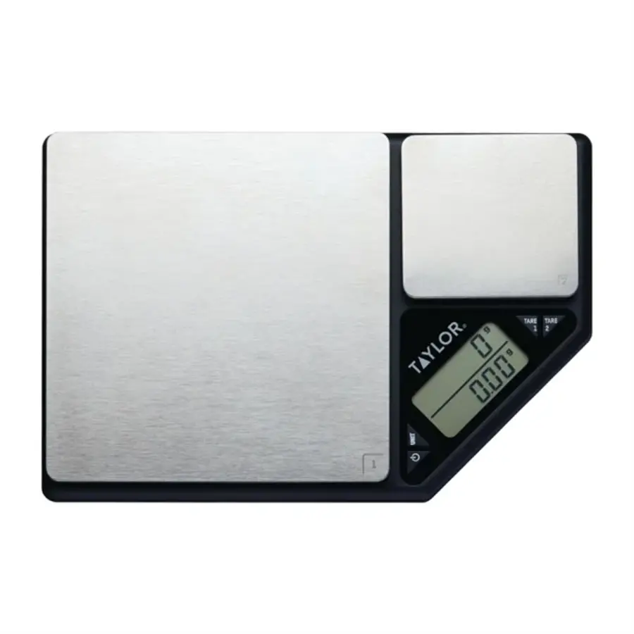 Balance de cuisine numérique à double plateforme Taylor Pro | 5 kg/500 g