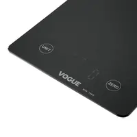 Vogue digitale zwarte vierkante weegschaal | 10 kg