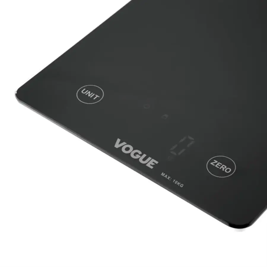 Vogue Digital Black Square Scale | 10 kg
