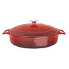 Vogue Plat à rôtir rond rouge | 3,5 litres