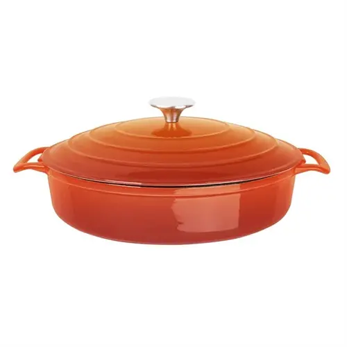  Vogue Orange round roasting pan | 3.5Ltr 