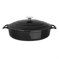Black Round Roasting Pan | 3.5Ltr