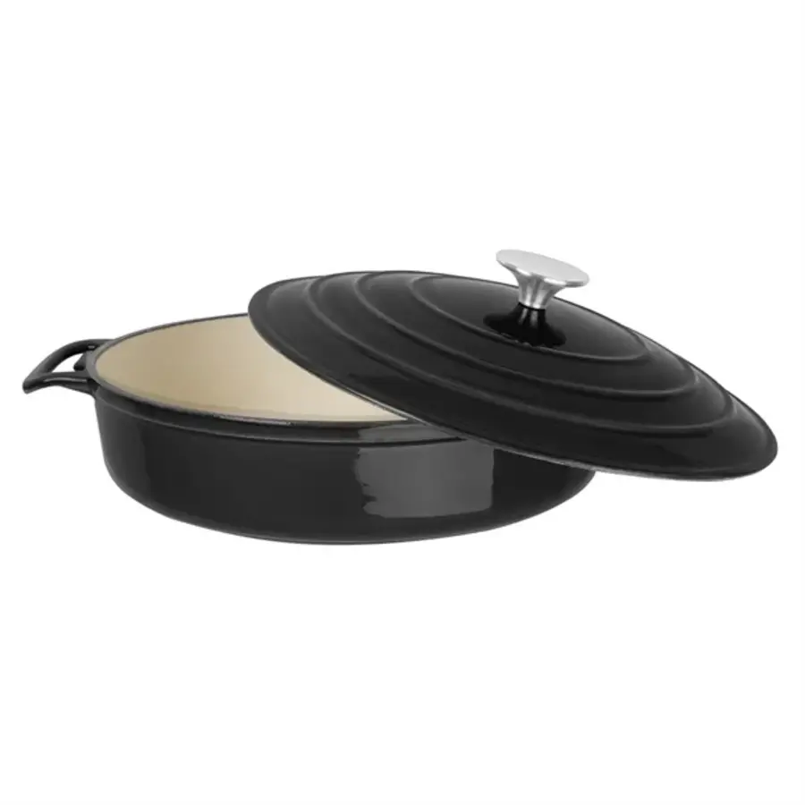 Black Round Casserole | 3.5Ltr