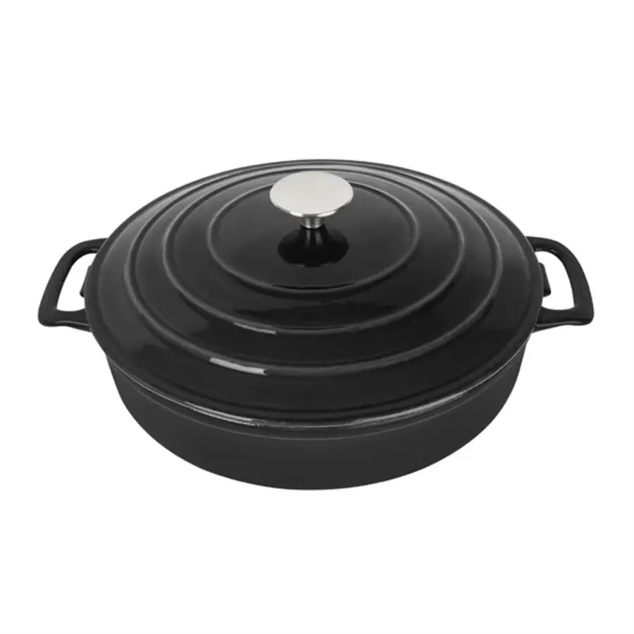 Black Round Roasting Pan | 3.5Ltr