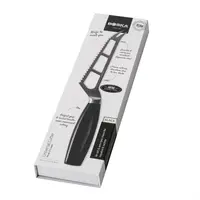 couteau à fromage pour fromages à pâte mi-dure | poignée noire | acier inoxydable | 38,4(l)cm