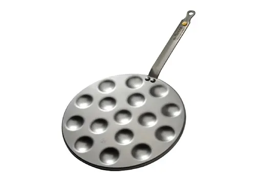  HorecaTraders Poffertjes-Pfanne aus Stahl von Debuyer | ø 27 cm 