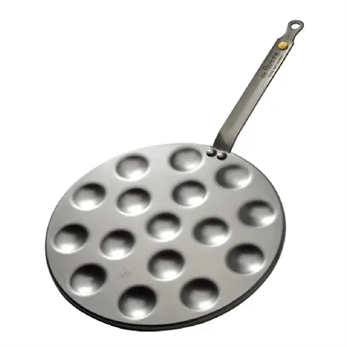  HorecaTraders Poffertjes-Pfanne aus Stahl von Debuyer | ø 27 cm 