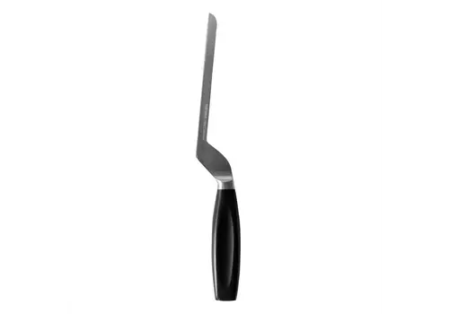  HorecaTraders couteau à fromage pour fromages à pâte molle | poignée noire | acier inoxydable | 38,1(l)cm 