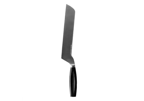  HorecaTraders Couteau à fromage universel | poignée noire | acier inoxydable | 38,3(l)cm 