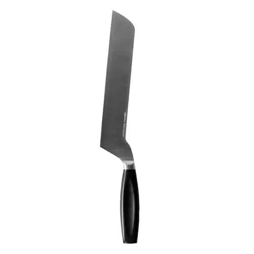  HorecaTraders Couteau à fromage universel | poignée noire | acier inoxydable | 38,3(l)cm 