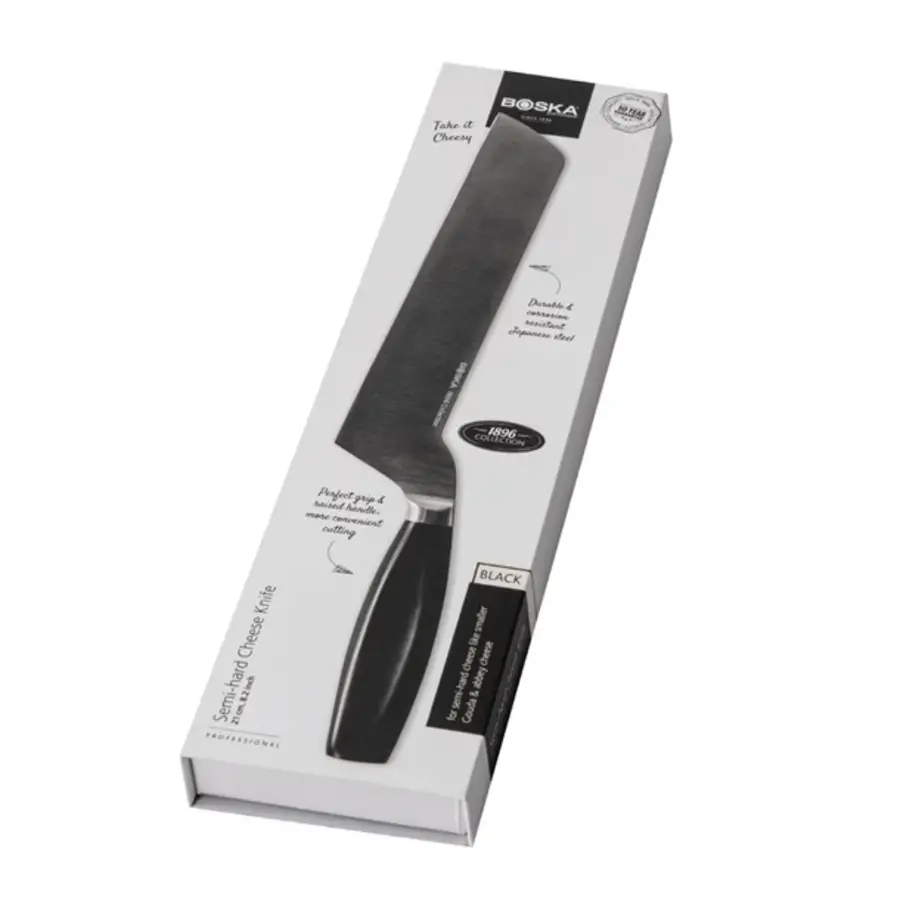 Couteau à fromage universel | poignée noire | acier inoxydable | 38,3(l)cm
