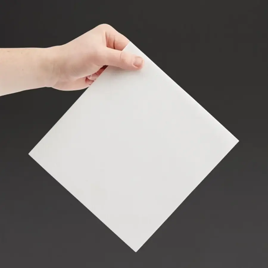 Serviette de table recyclable Fiesta Tablin blanche | 40x40cm | (Paquet de 500)
