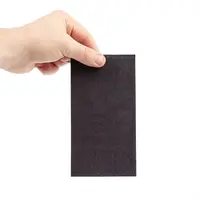 Serviettes de table recyclables | noir | 330 mm | (2000 pièces)