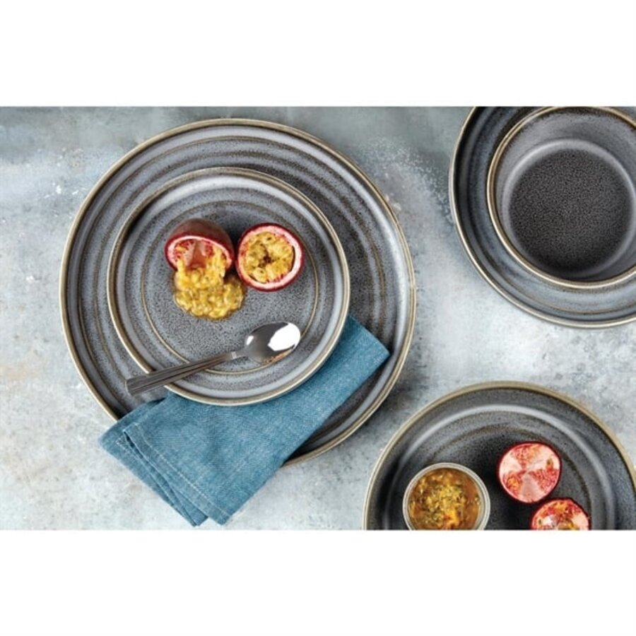 Cavolo flat round plate | 220 mm | (box 6)
