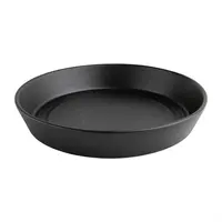 Bol rond plat noir Cavolo | 220 mm | (case 4)