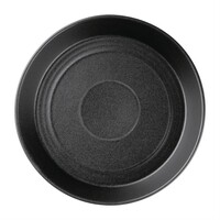 Bol rond plat noir Cavolo | 220 mm | (case 4)